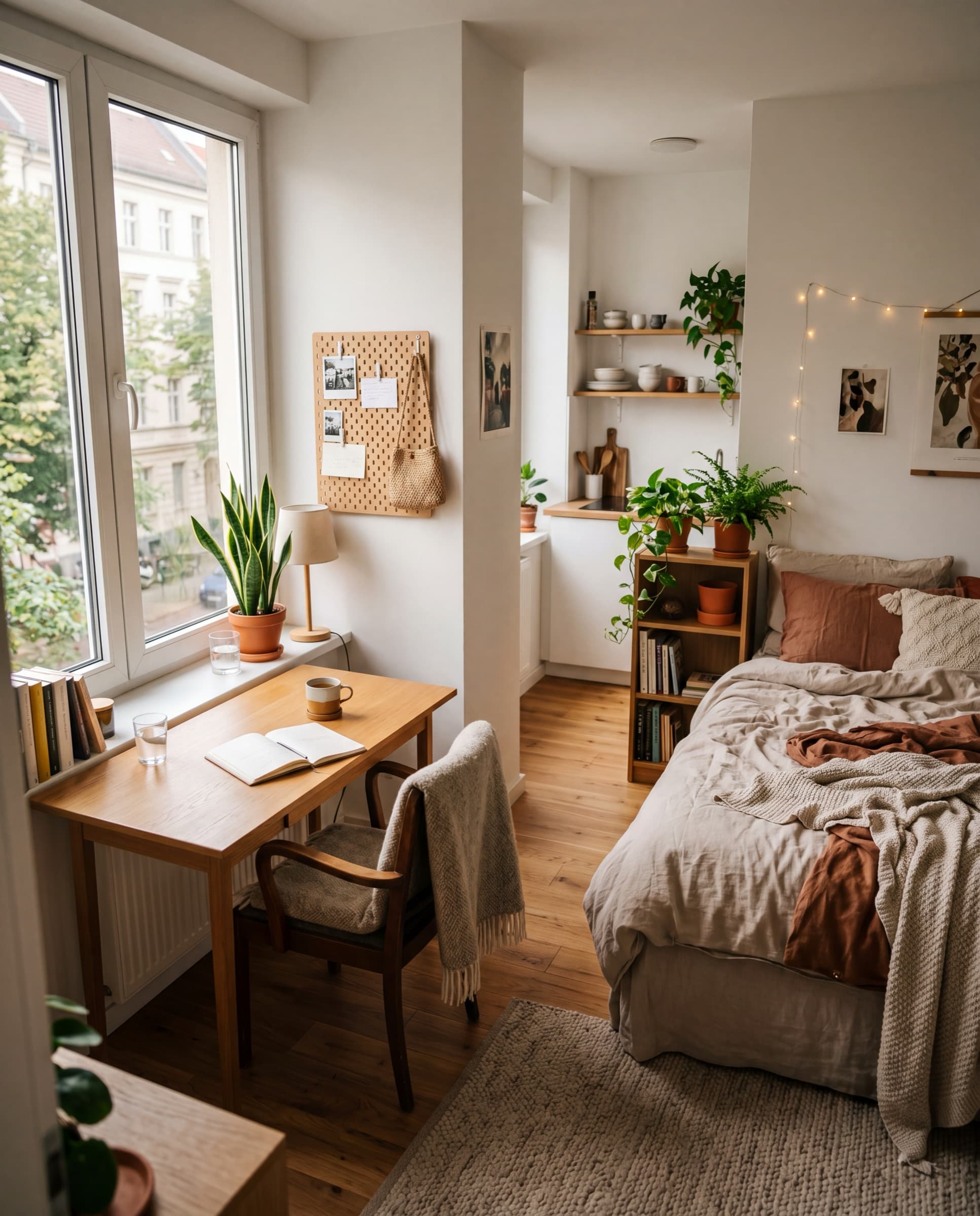 Intérieur d'un studio en résidence étudiante